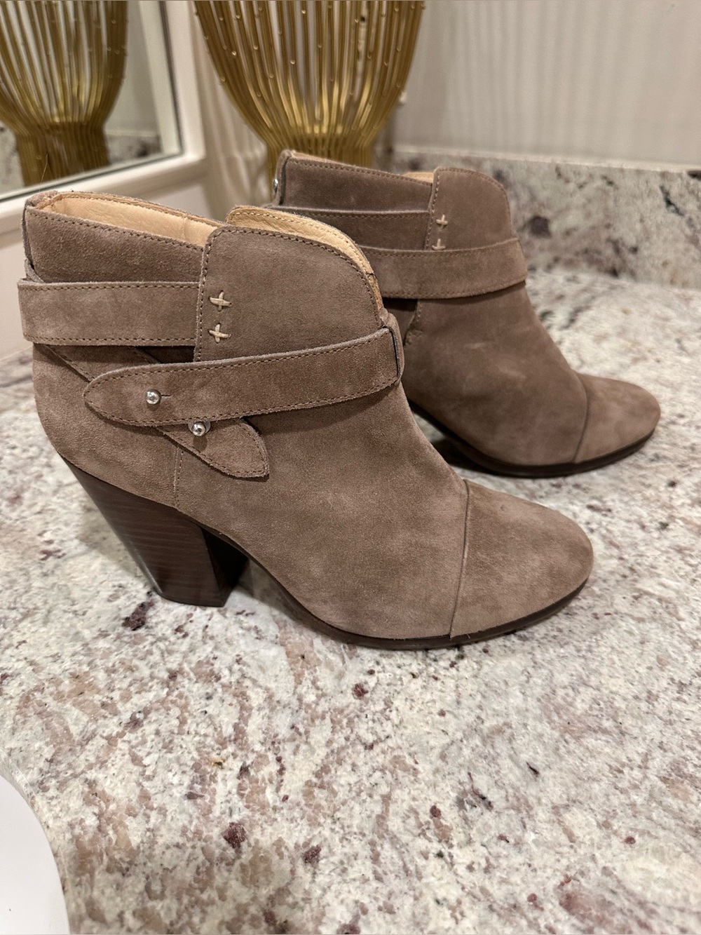 Brand new
Rag & Bone
Harrow suede ankle booties 
37.5
$525 originally